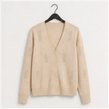Women's 3/4 Sleeve Cardigans for Women, Lightweight Cardigan Sweaters, Spring Open Front Button Down Tops - front view